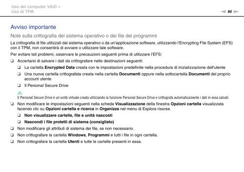 Sony VPCZ23V9R - VPCZ23V9R Mode d'emploi Italien