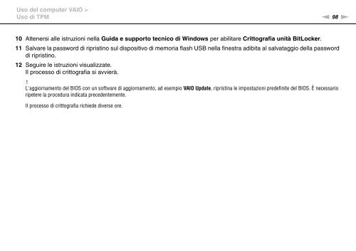 Sony VPCZ23V9R - VPCZ23V9R Mode d'emploi Italien