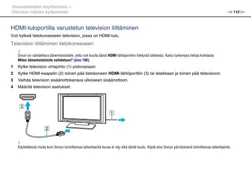 Sony VPCZ23V9R - VPCZ23V9R Mode d'emploi Finlandais