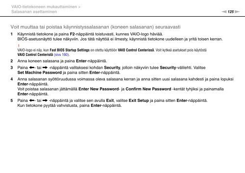 Sony VPCZ23V9R - VPCZ23V9R Mode d'emploi Finlandais