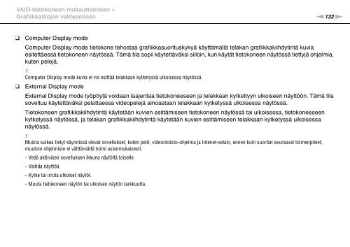 Sony VPCZ23V9R - VPCZ23V9R Mode d'emploi Finlandais