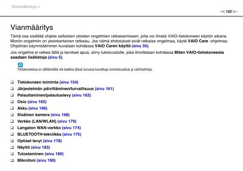 Sony VPCZ23V9R - VPCZ23V9R Mode d'emploi Finlandais