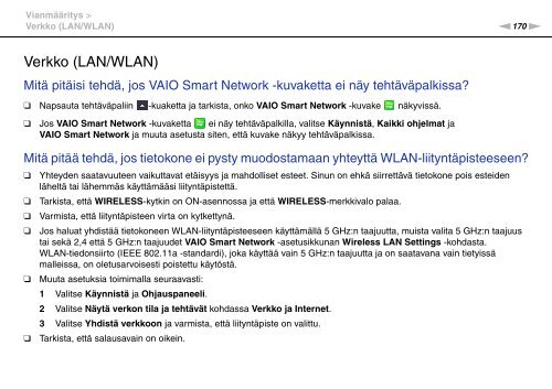 Sony VPCZ23V9R - VPCZ23V9R Mode d'emploi Finlandais