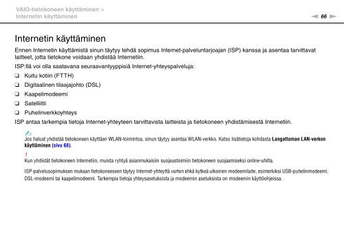 Sony VPCZ23V9R - VPCZ23V9R Mode d'emploi Finlandais