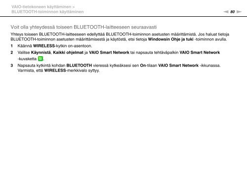 Sony VPCZ23V9R - VPCZ23V9R Mode d'emploi Finlandais