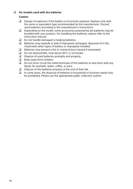 Sony VPCZ23V9R - VPCZ23V9R Documents de garantie Grec