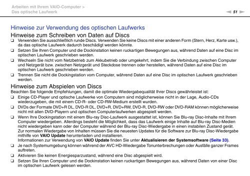 Sony VPCZ23V9R - VPCZ23V9R Mode d'emploi Allemand