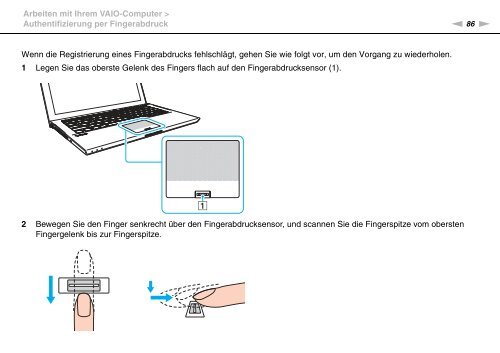 Sony VPCZ23V9R - VPCZ23V9R Mode d'emploi Allemand