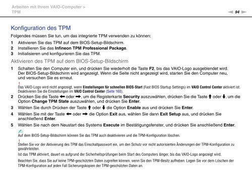 Sony VPCZ23V9R - VPCZ23V9R Mode d'emploi Allemand