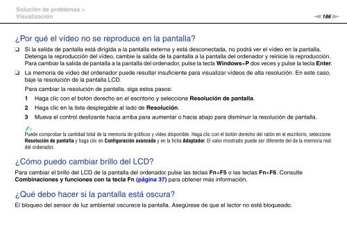 Sony VPCZ23V9R - VPCZ23V9R Mode d'emploi Espagnol