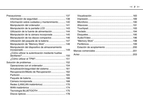 Sony VPCZ23V9R - VPCZ23V9R Mode d'emploi Espagnol