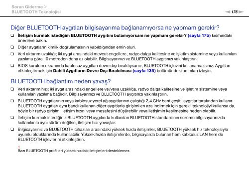 Sony VPCZ23V9R - VPCZ23V9R Mode d'emploi Turc