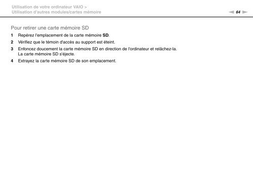 Sony VPCZ23V9R - VPCZ23V9R Mode d'emploi