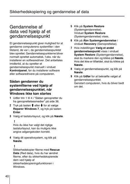 Sony VPCZ23V9R - VPCZ23V9R Guide de d&eacute;pannage Su&eacute;dois