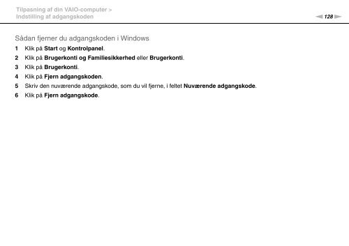 Sony VPCZ23V9R - VPCZ23V9R Mode d'emploi Danois