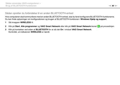 Sony VPCZ23V9R - VPCZ23V9R Mode d'emploi Danois