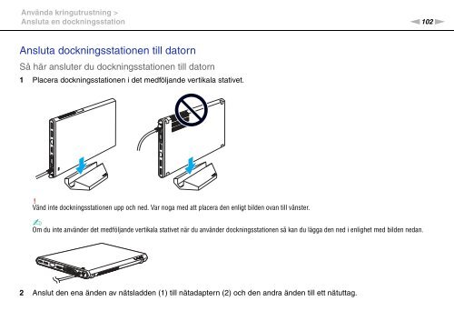 Sony VPCZ23V9R - VPCZ23V9R Mode d'emploi Su&eacute;dois