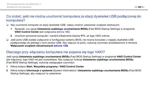 Sony VPCZ23V9R - VPCZ23V9R Mode d'emploi Polonais