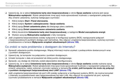 Sony VPCZ23V9R - VPCZ23V9R Mode d'emploi Polonais