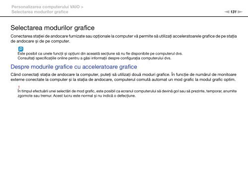 Sony VPCZ23V9R - VPCZ23V9R Mode d'emploi Roumain