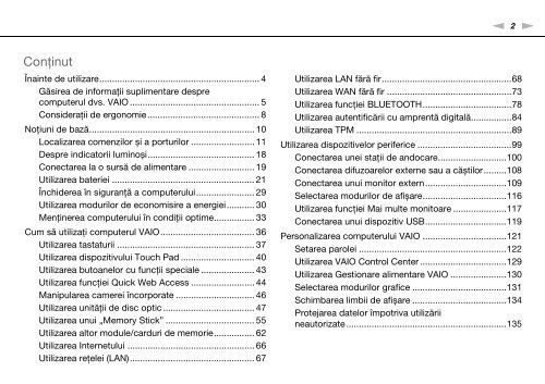 Sony VPCZ23V9R - VPCZ23V9R Mode d'emploi Roumain