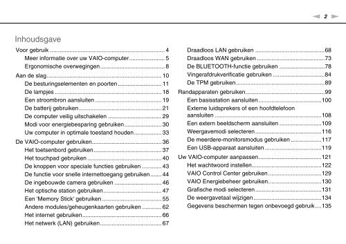 Sony VPCZ23V9R - VPCZ23V9R Mode d'emploi N&eacute;erlandais