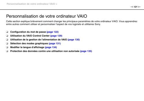 Sony VPCZ23V9R - VPCZ23V9R Mode d'emploi Fran&ccedil;ais