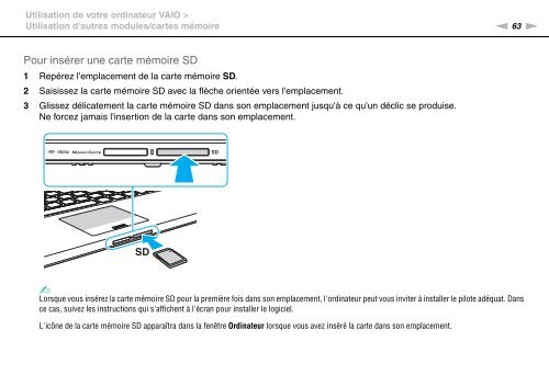 Sony VPCZ23V9R - VPCZ23V9R Mode d'emploi Fran&ccedil;ais