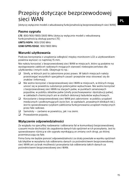 Sony VPCZ23V9R - VPCZ23V9R Documents de garantie Russe