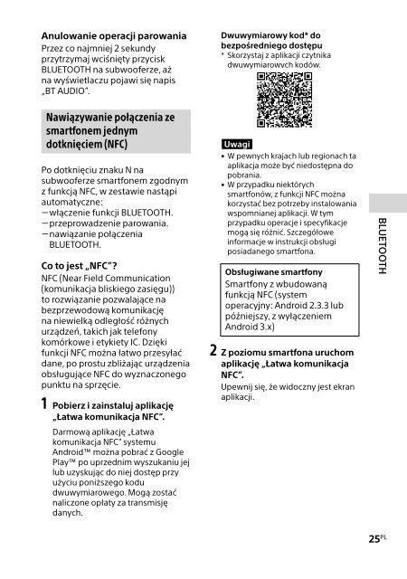 Sony HT-GT1 - HT-GT1 Mode d'emploi Polonais