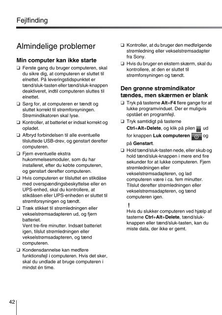 Sony VPCEC4S1E - VPCEC4S1E Guida alla risoluzione dei problemi Finlandese