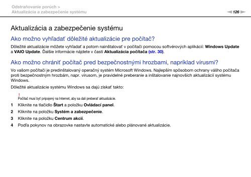 Sony VPCEC4S1E - VPCEC4S1E Istruzioni per l'uso Slovacco