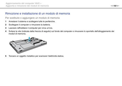 Sony VPCEC4S1E - VPCEC4S1E Istruzioni per l'uso