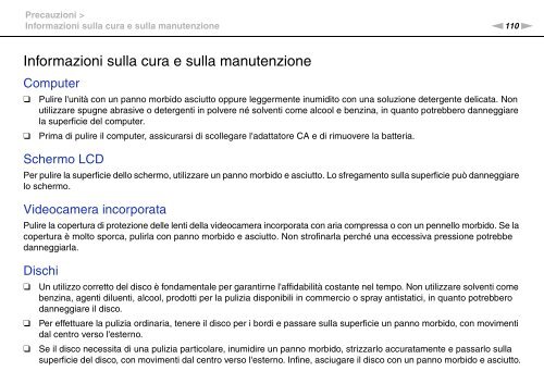 Sony VPCEC4S1E - VPCEC4S1E Istruzioni per l'uso