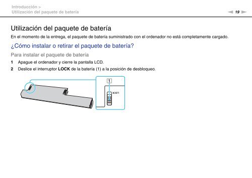 Sony VPCEC4S1E - VPCEC4S1E Istruzioni per l'uso Spagnolo