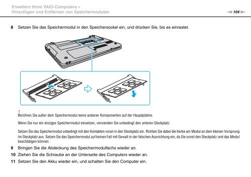 Sony VPCEC4S1E - VPCEC4S1E Istruzioni per l'uso Tedesco