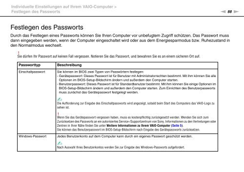 Sony VPCEC4S1E - VPCEC4S1E Istruzioni per l'uso Tedesco