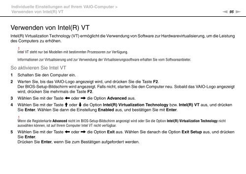 Sony VPCEC4S1E - VPCEC4S1E Istruzioni per l'uso Tedesco