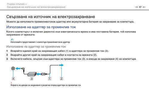 Sony VPCEC4S1E - VPCEC4S1E Istruzioni per l'uso Bulgaro
