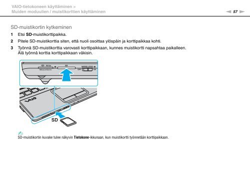 Sony VPCEC4S1E - VPCEC4S1E Istruzioni per l'uso Finlandese