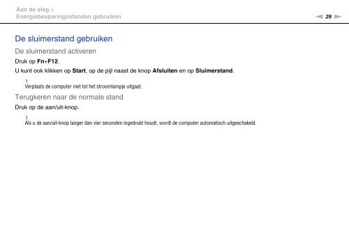 Sony VPCEC4S1E - VPCEC4S1E Istruzioni per l'uso Olandese