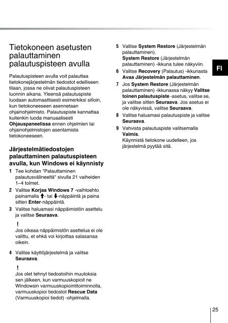 Sony VPCEC4S1E - VPCEC4S1E Guida alla risoluzione dei problemi Danese