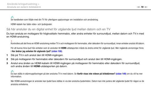 Sony VPCEC4S1E - VPCEC4S1E Istruzioni per l'uso Svedese