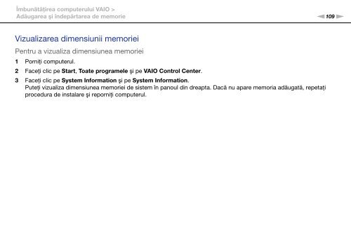 Sony VPCEC4S1E - VPCEC4S1E Istruzioni per l'uso Rumeno