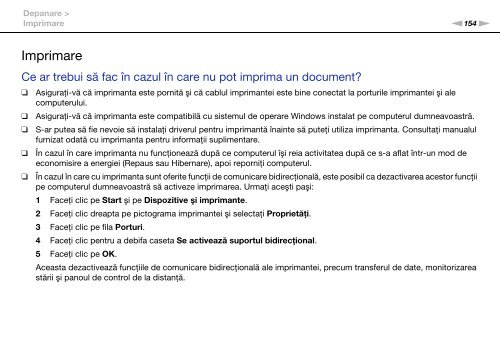 Sony VPCEC4S1E - VPCEC4S1E Istruzioni per l'uso Rumeno