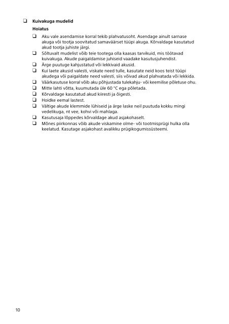 Sony SVT1122B4E - SVT1122B4E Documenti garanzia Lituano