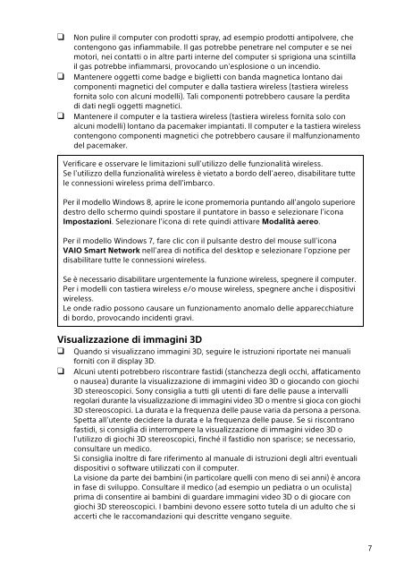 Sony SVT1122B4E - SVT1122B4E Documenti garanzia