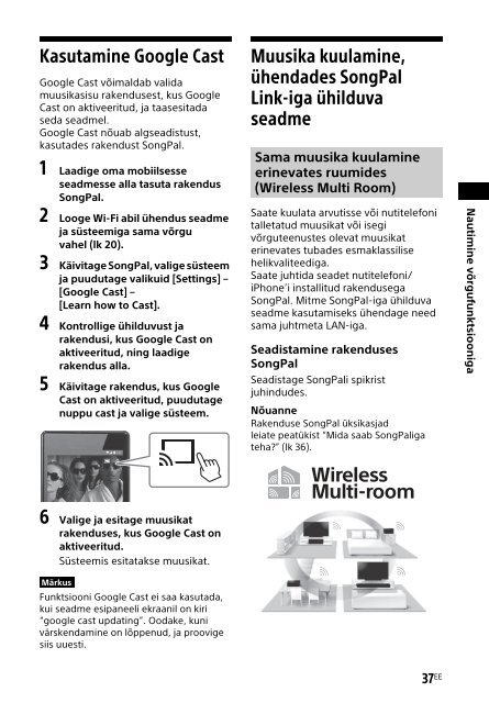 Sony HT-CT790 - HT-CT790 Istruzioni per l'uso Estone