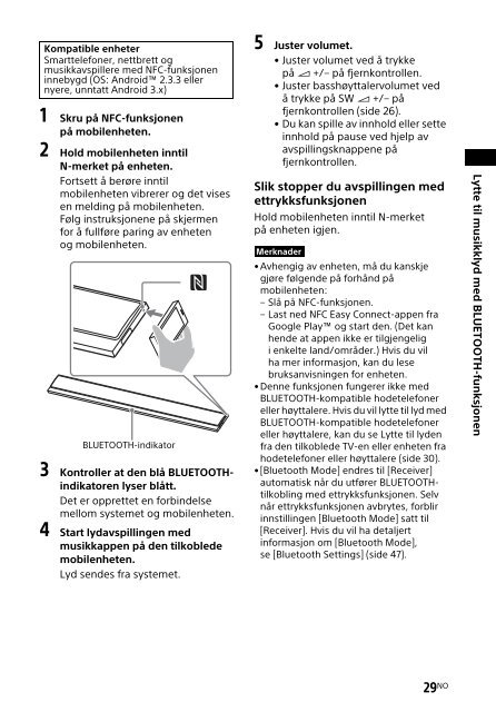 Sony HT-CT790 - HT-CT790 Istruzioni per l'uso Norvegese