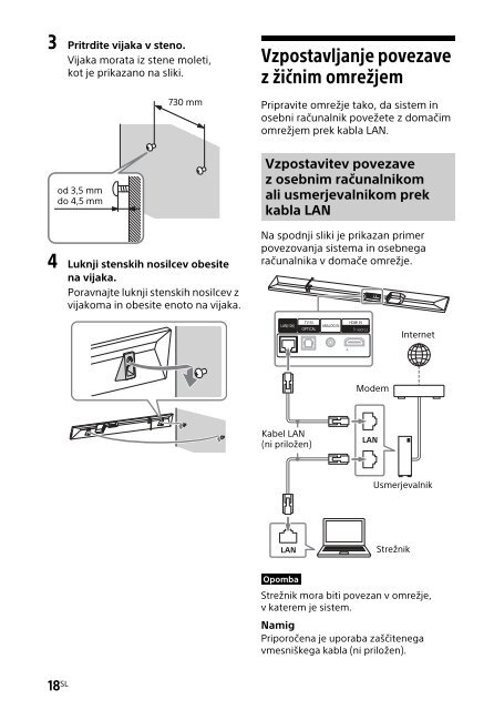 Sony HT-CT790 - HT-CT790 Istruzioni per l'uso Sloveno